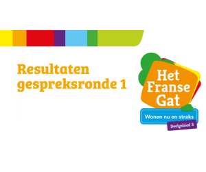 Resultaten gespreksronde 1